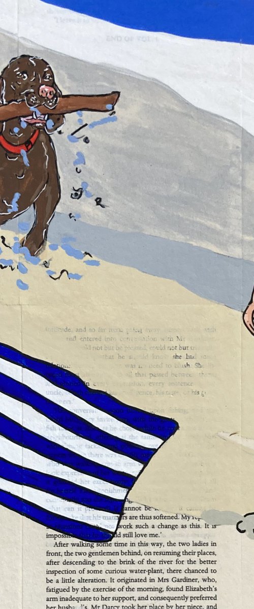 Dog Days Fetch It 30cm x 30cm by DEBORAH LANG