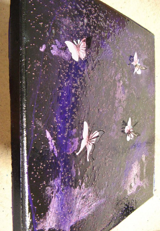 Tiny purple butterflies