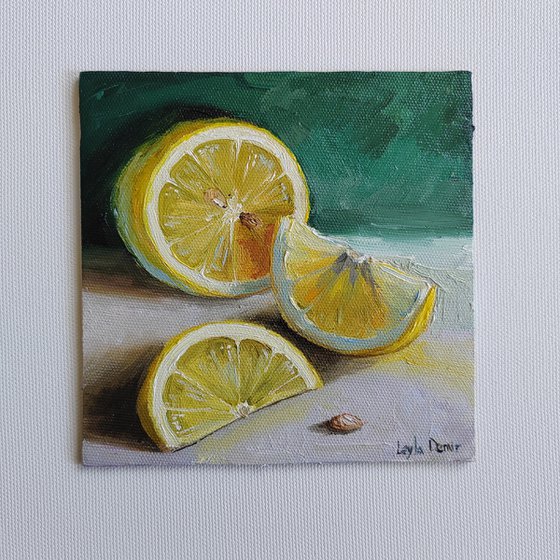 Lemon fruit mini still life