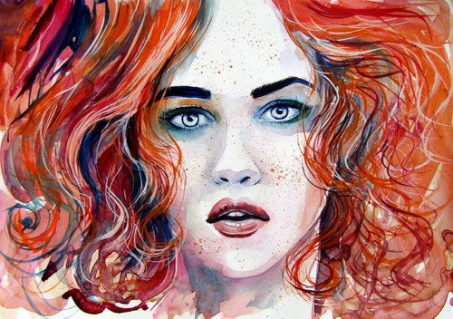 Red girl by Kovács Anna Brigitta
