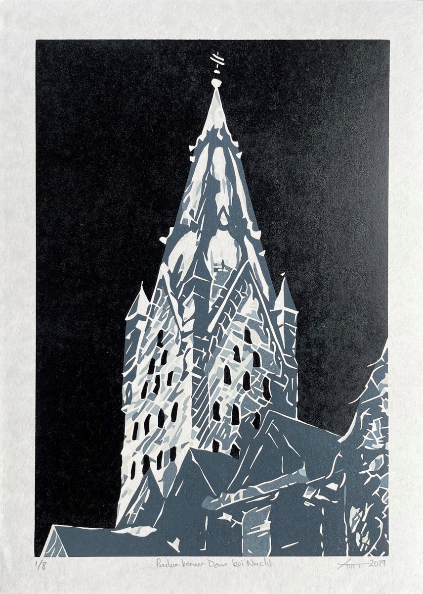 Paderborner Dom bei Nacht by Paul Rickard