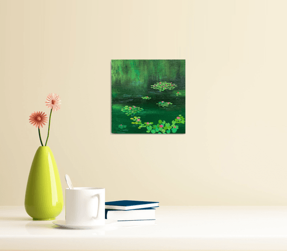 Green pond! Miniature painting