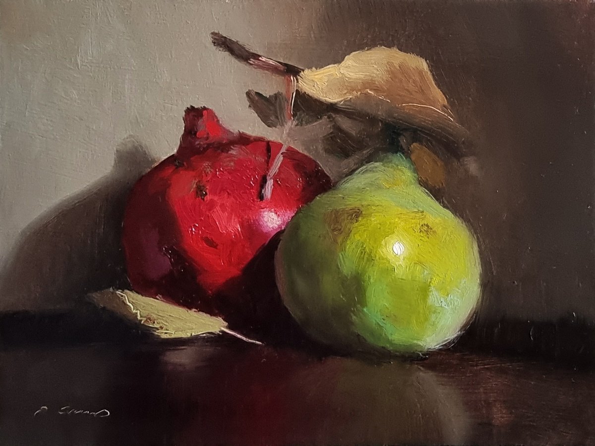 Pomegranate and Quince by Pascal Giroud