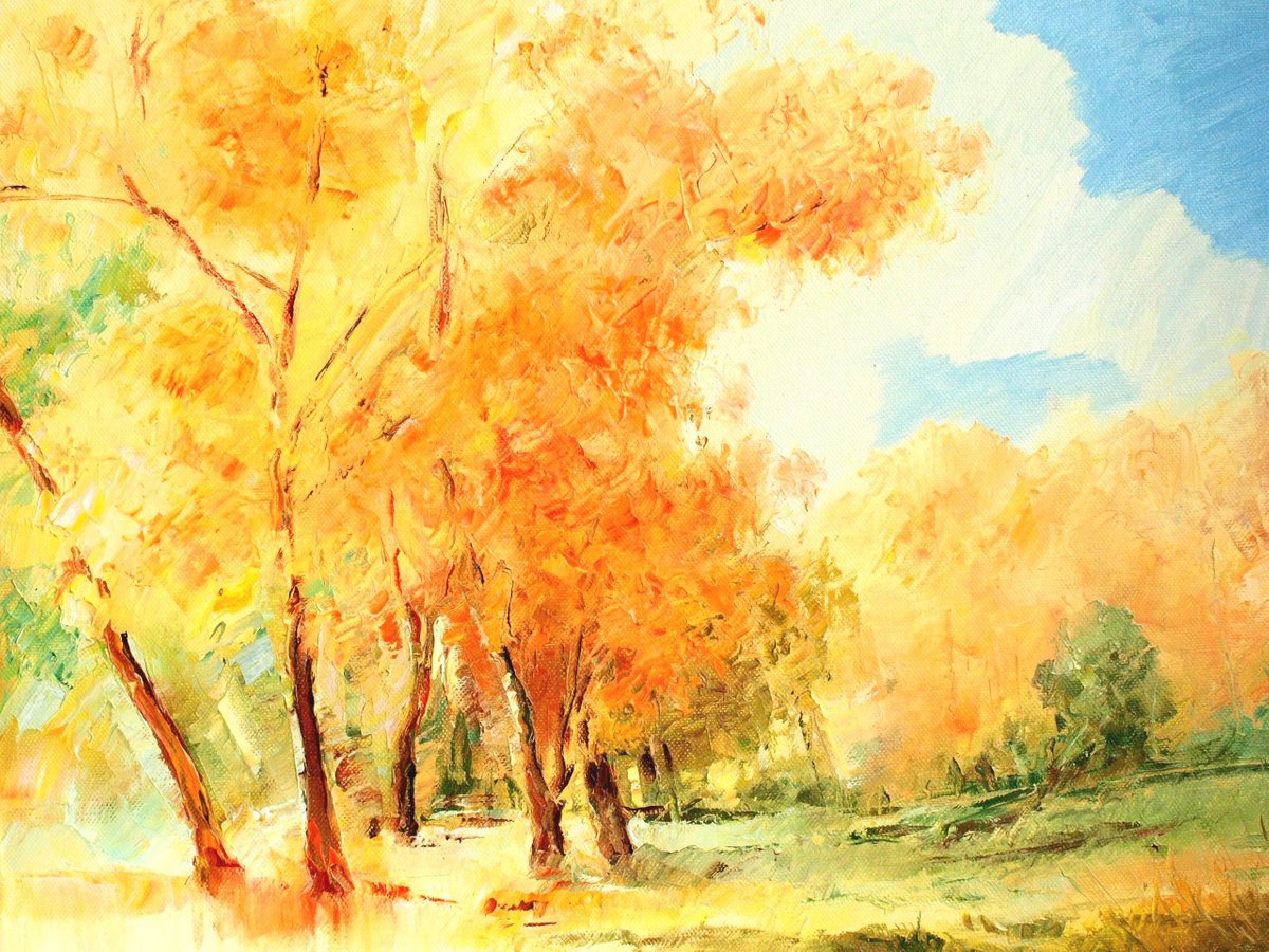The golden autumn by Roman Sleptsuk