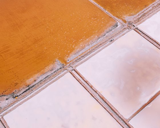 Abstract Salt Evaporation Ponds