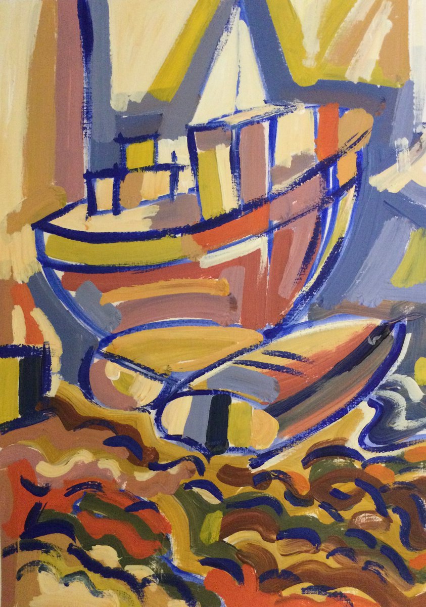 Abstract Boats by Jeffery Richards