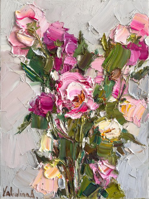 Pink flowers by Anastasiia Valiulina