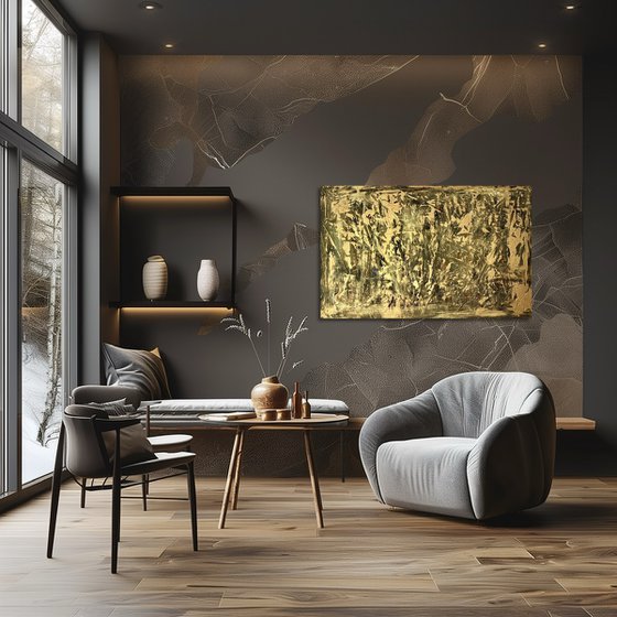 Gold Leaf 110x60x2 cm