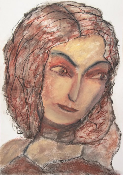 Study of woman portrait XLIX by Paola Consonni