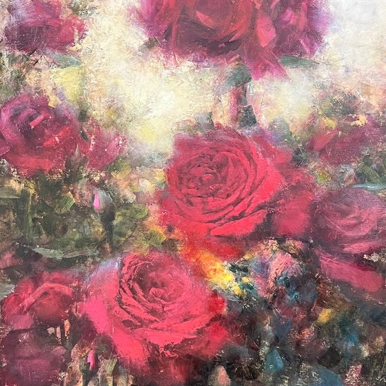 Red Roses Moody Atmosphere