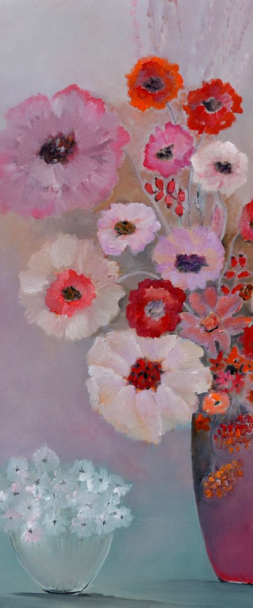 Different Mood. Large painting, 24" x 48". by Veta  Barker