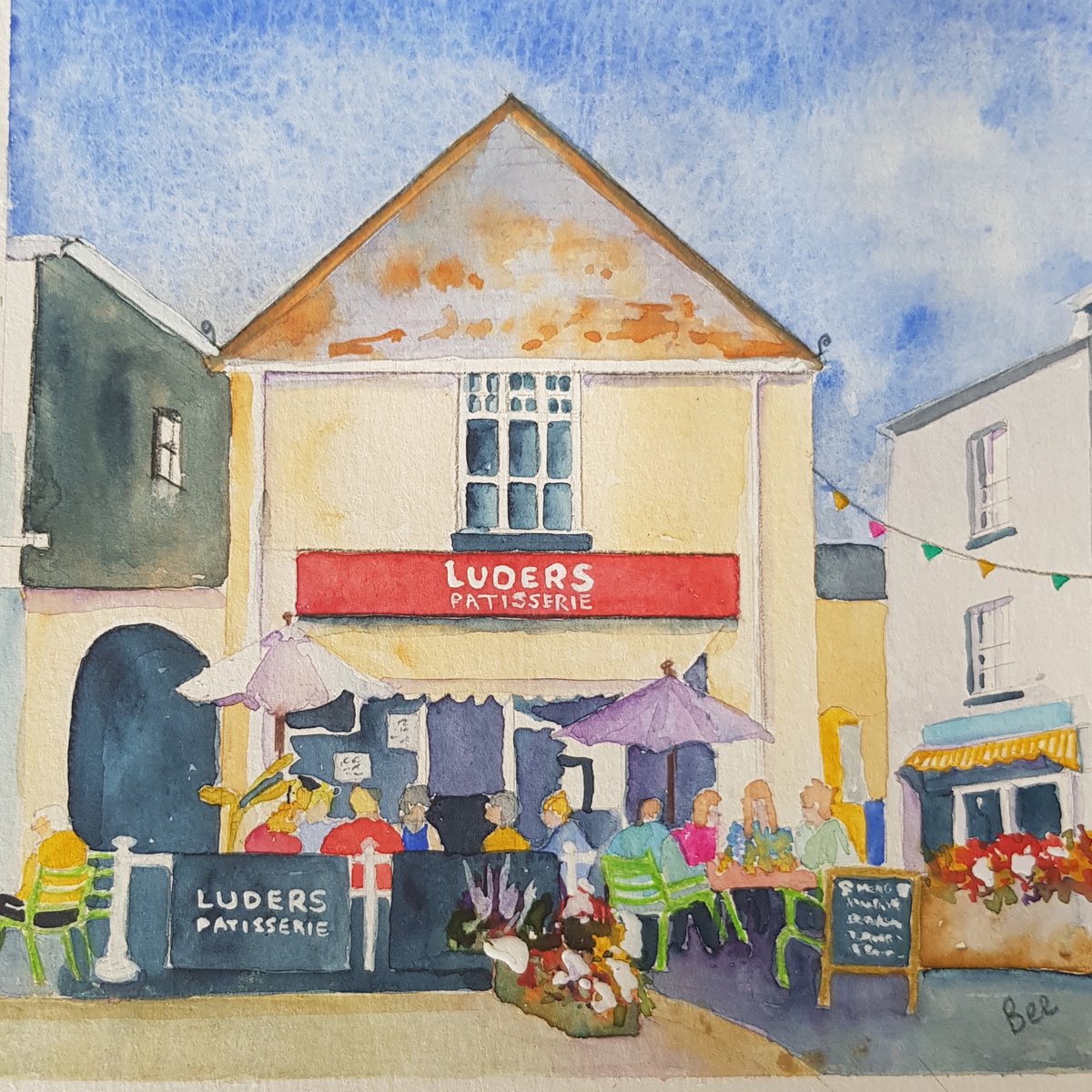 Luders Patisserie, Teignmouth, Devon by Bee Inch