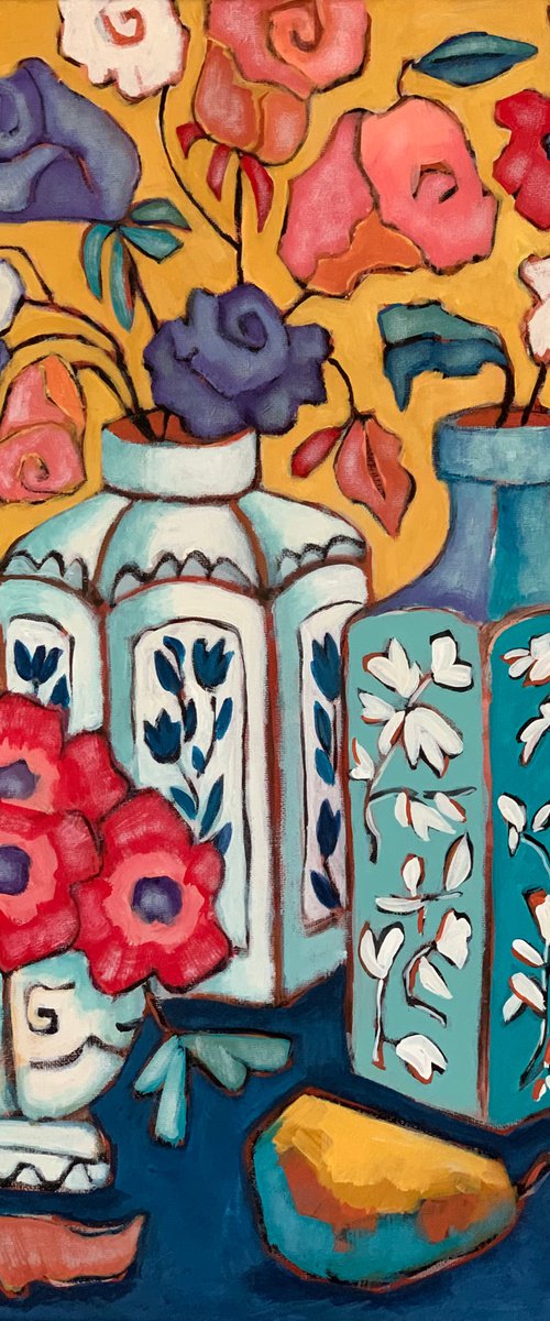 Falling Flowers by Holly Wojahn