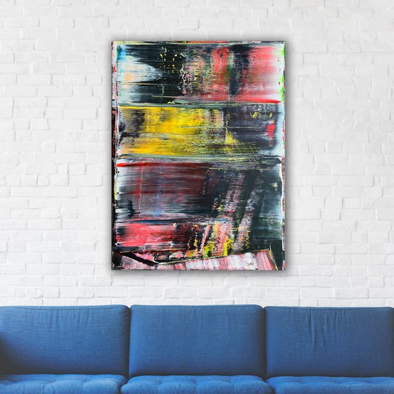 "Soul Love" - Original PMS Large Abstract Acrylic Painting On Canvas - 30" x 40"