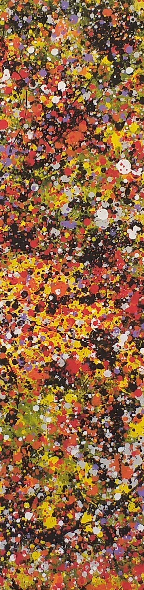 Modern J. Pollock style acrylic by M.Y. by Max Yaskin
