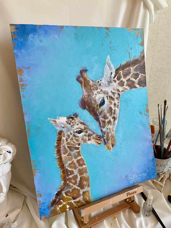 I love you, mom (Pretty giraffe’s family)