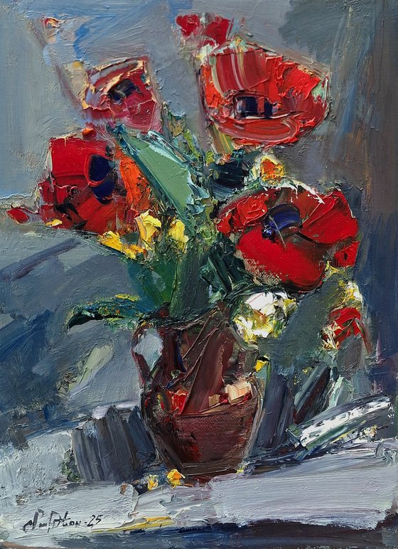 Poppies in Flame