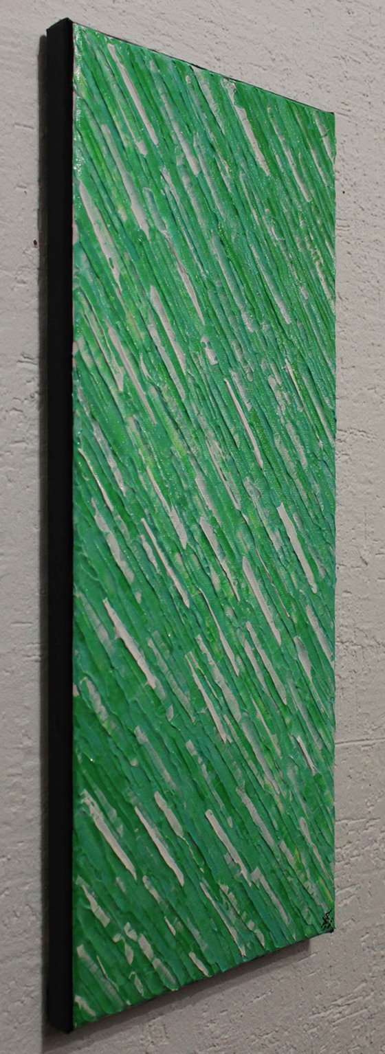 Veronese green white knife texture