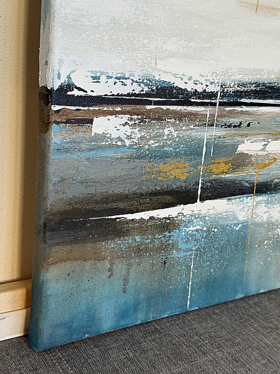 Azure Shores Diptych