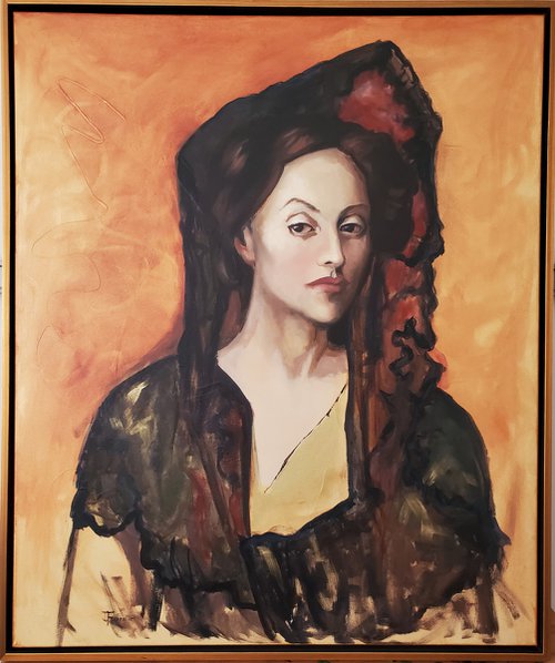 Portrait of Mrs. Canals (after Picasso) by Joyce Fournier