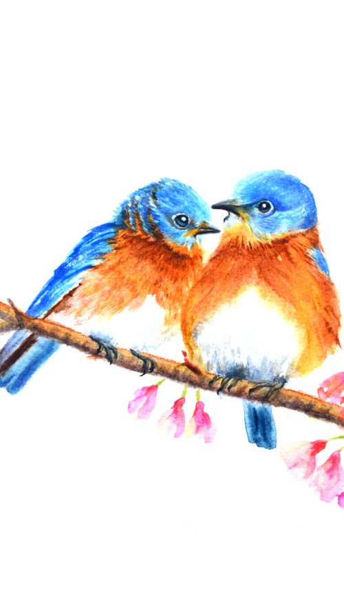 A pair of Blue birds - (ii) by Neha Soni