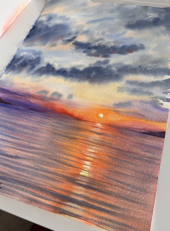 Sunset Over the Sea in Turkey