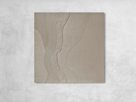 "Gray Nulla 2" Aabstract high textured art