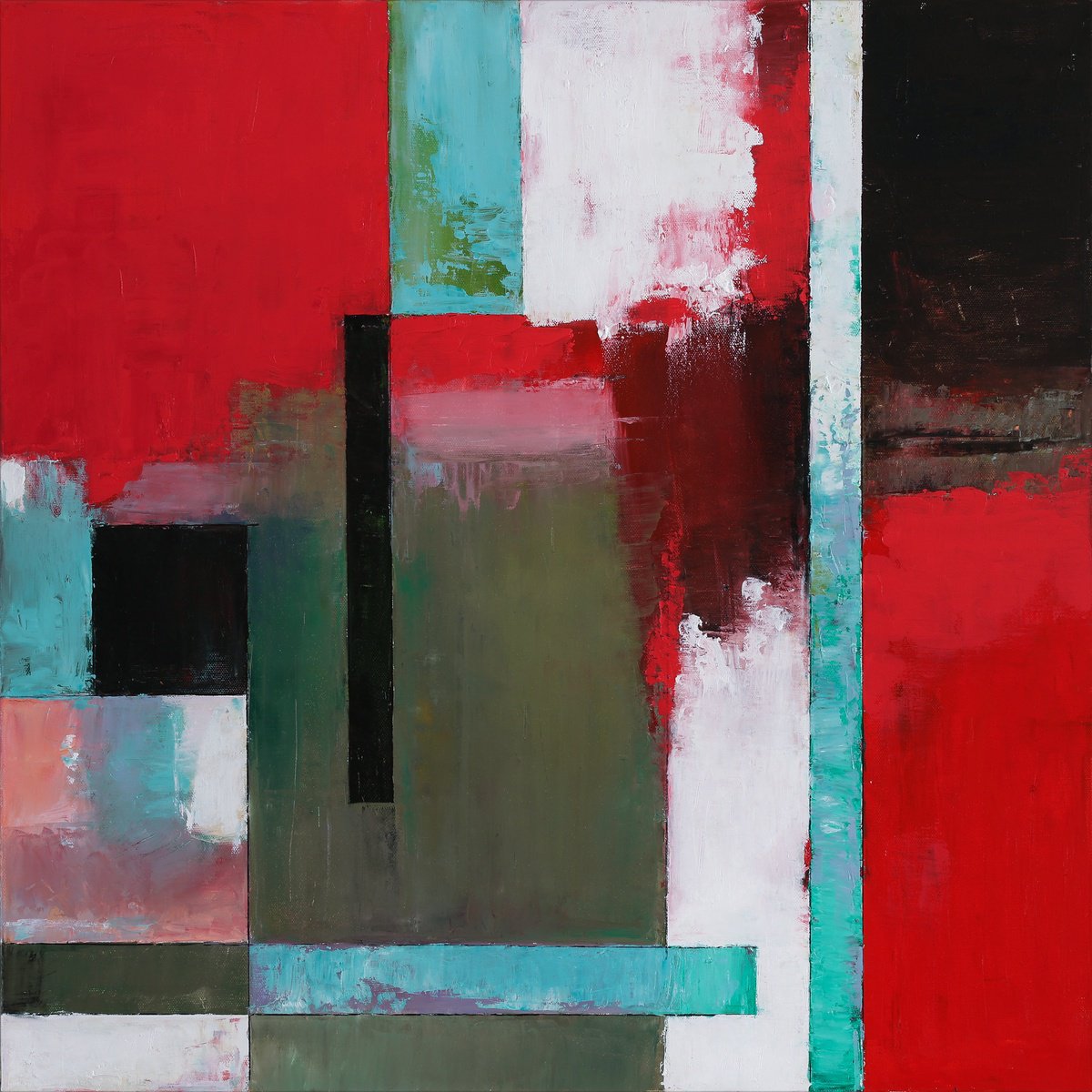 Linear Abstract #4 By Bo Kravchenko, 24 X 24, Artwork For Sale On Artfinder