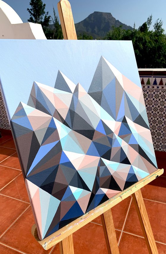 BLUE SNOWY MOUNTAINS