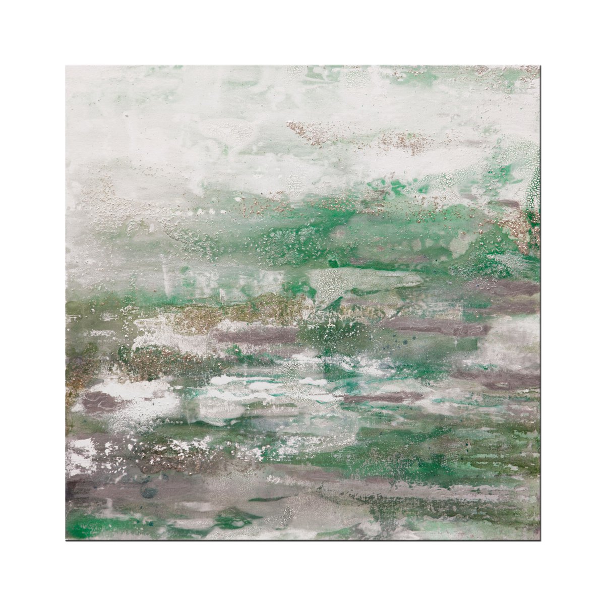 Abstract Acrylic Painting By Hilary Winfield, 20 X 20, Saltwater 7, Original Artwork