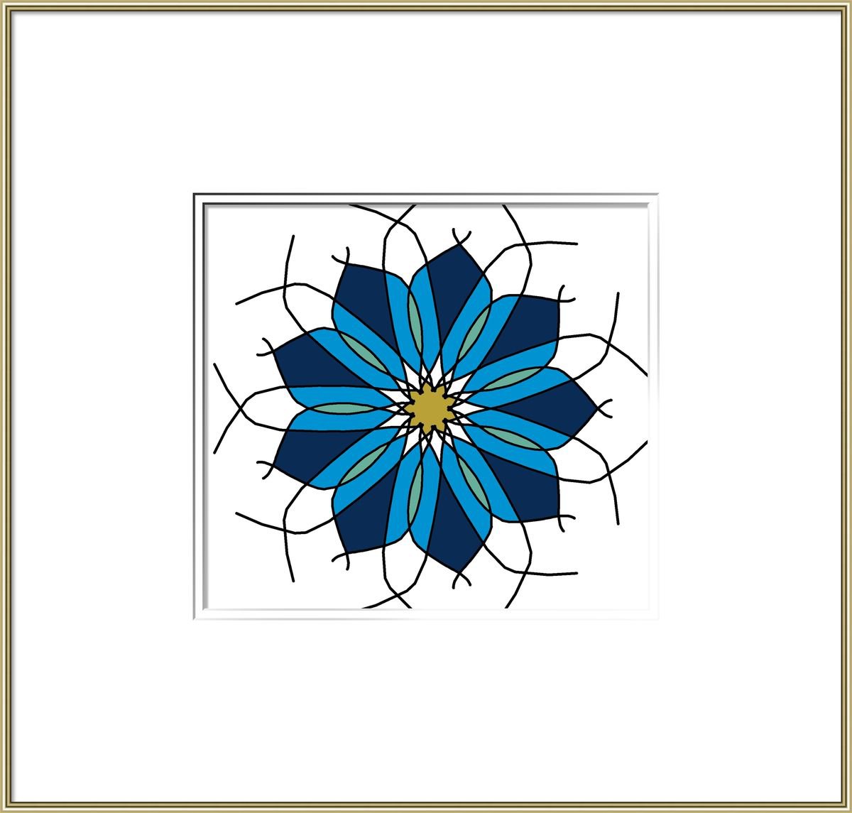 Geometric Cityscapes Giclee Print By Shabs Beigh, 20 X 20", Istanbul 2, Original Artwork