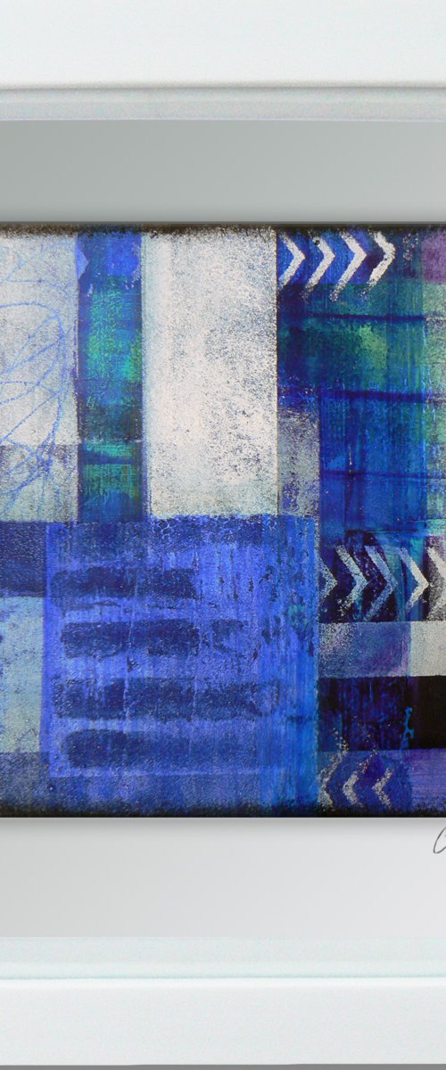 Framed ready to hang original abstract  - Cahier #16 by Carolynne Coulson