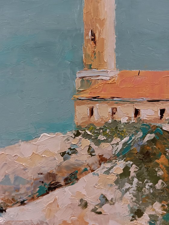 Lighthouse in Croatia. Adriatic sea