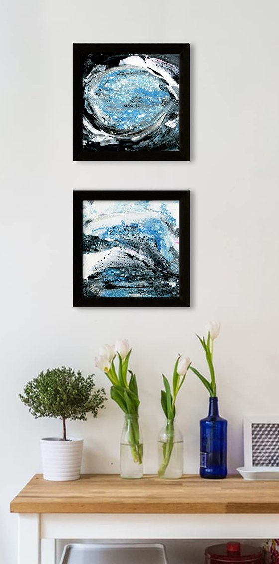 Natural Moments 93 - Framed  Abstract Art by Kathy Morton Stanion