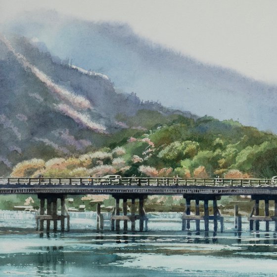 Togetsukyo Bridge in Arashiyama, Kyoto