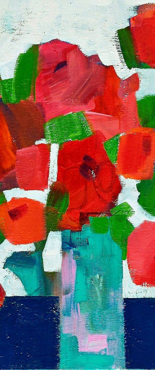 Abstract Floral IX by Jan Rippingham