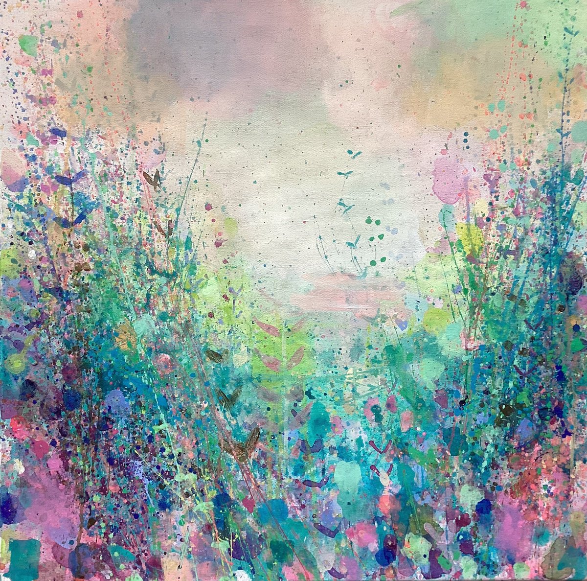  Colour Everywhere By Sandy Dooley, 24 X 24, Artwork For Sale On Artfinder