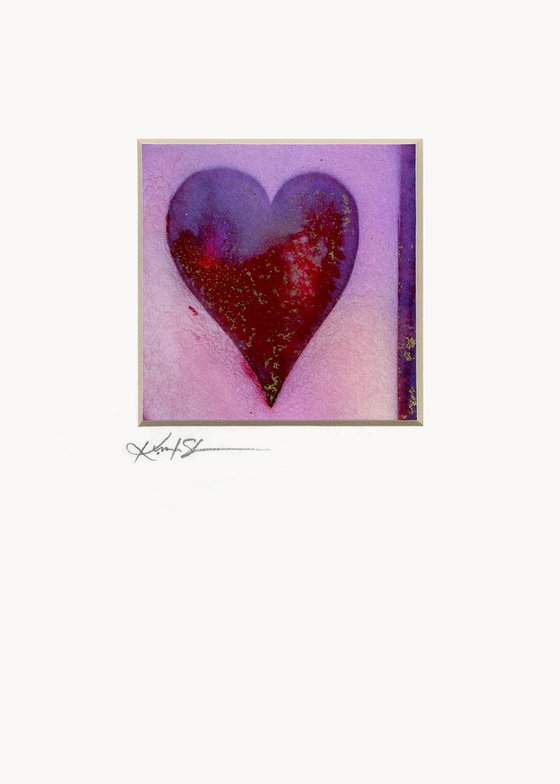Heart Collection 3 - 4 Matted paintings by Kathy Morton Stanion