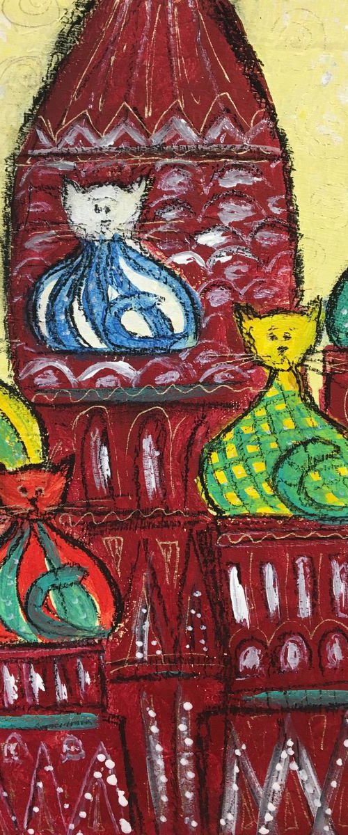 Cat-thedral. Abstract by Anya Getter
