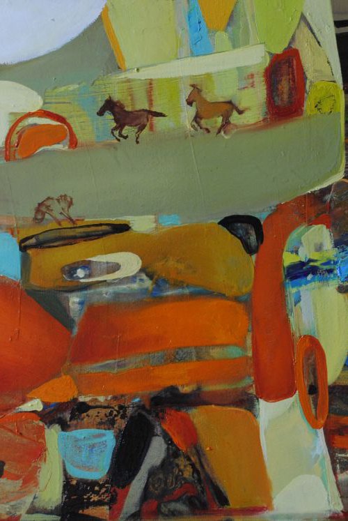 Art Oil Painting Original Abstract Handpainted on Canvas by Kate Kulish