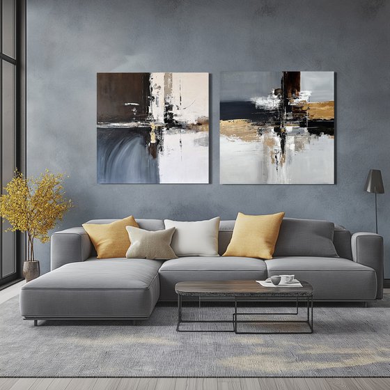 Measured Tension set diptych