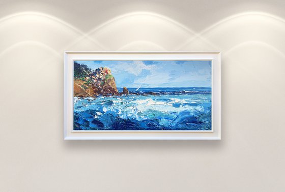 Manarola Cinque Terre Oil Painting on Canvas