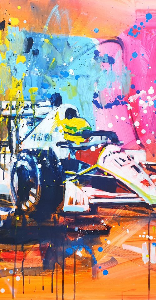 Ayrton Senna by Marta Zawadzka