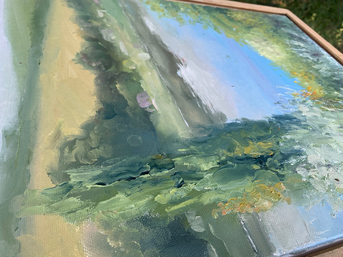 Landscape oil painting by Samira Yanushkova