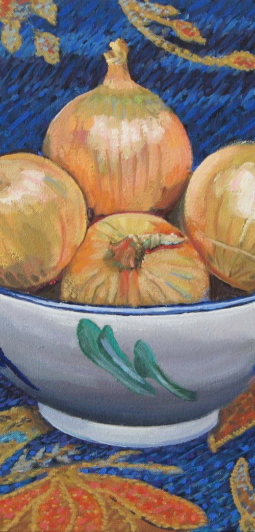 Onions in a Bowl by Richard Gibson