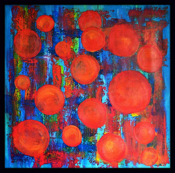 Abstract poppies