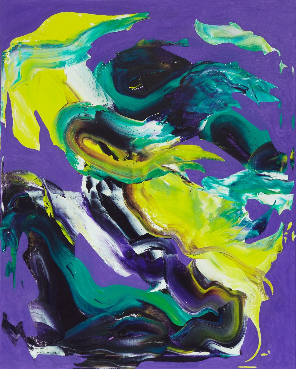 Abstract Oil Painting By Simon Findlay, 31 X 39", Oil Painting 15, Original Artwork