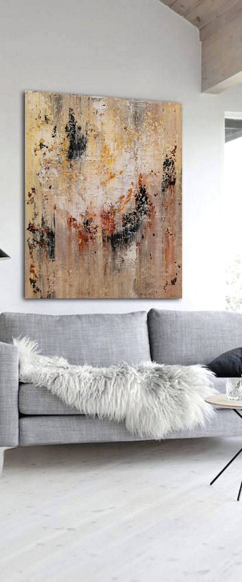 140x120cm. / abstract painting / Abstract 1260 by Alex Senchenko