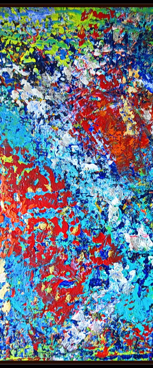 MINING  GOLD, RICHTER MODE, XL,  framed by Tomaž Gorjanc - Tomo