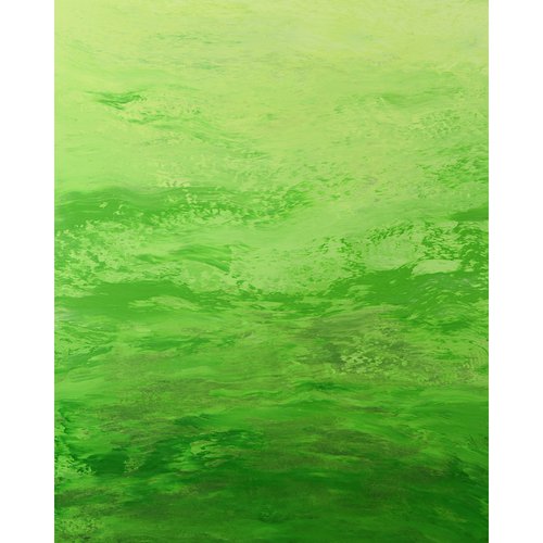 Vibrant Green - Modern Green Field Abstract by Suzanne Vaughan